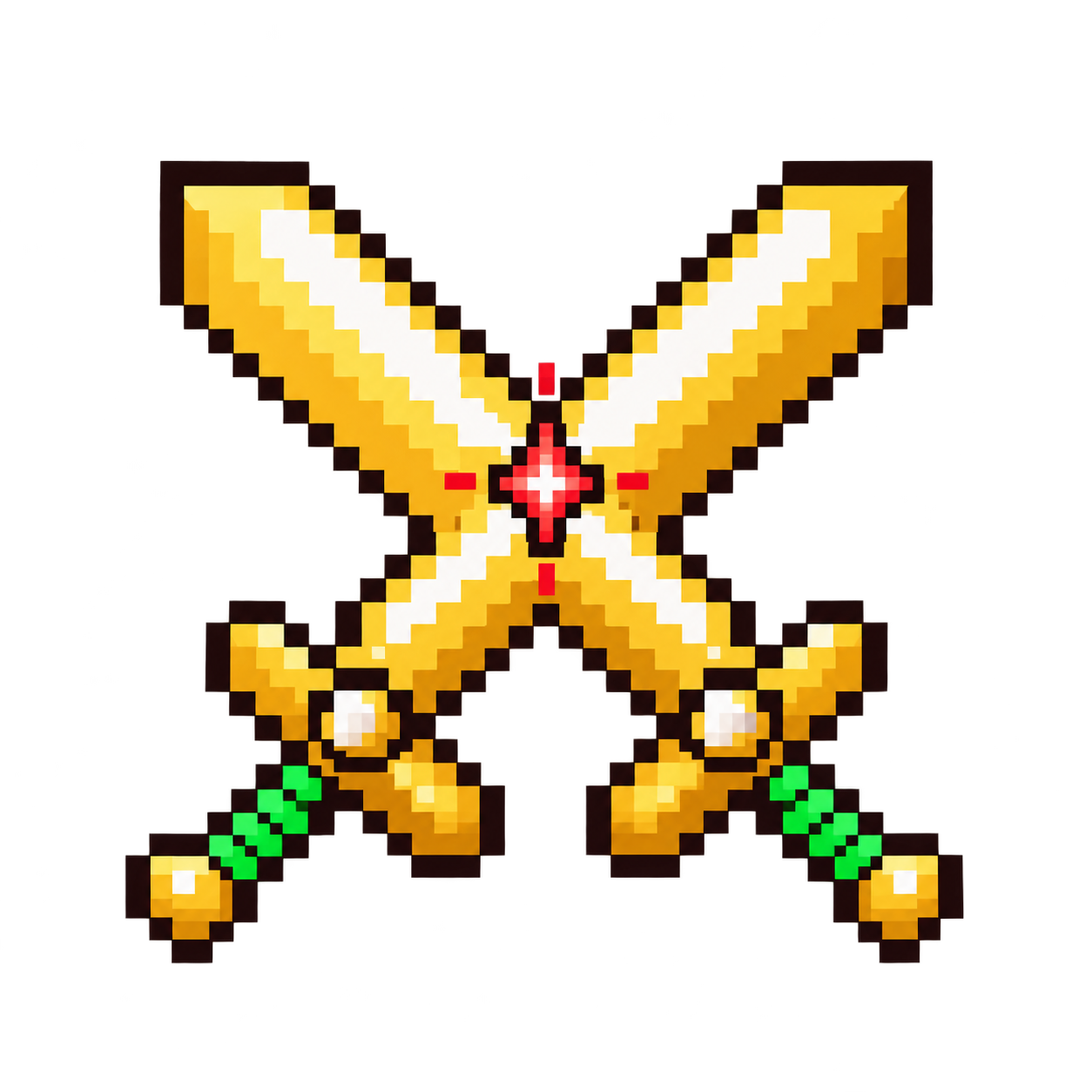 Crossed swords